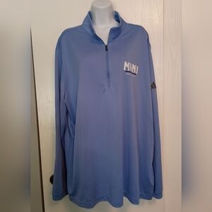 Adidas Athletic 1/4 Zip Pullover, Sz 3X